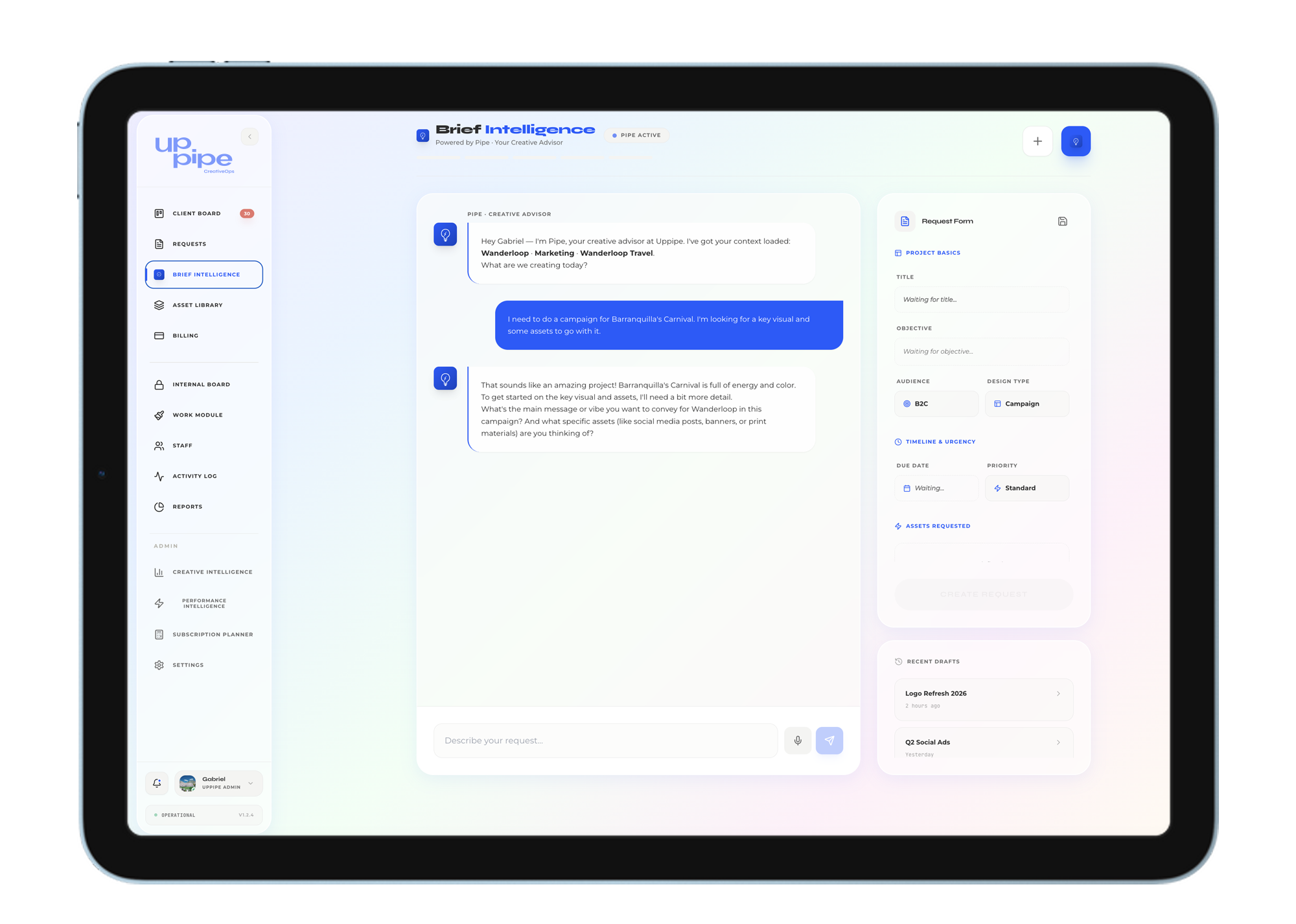 Pipe — Brief Intelligence